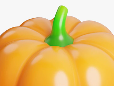 Stylized Pumpkin 3D Model