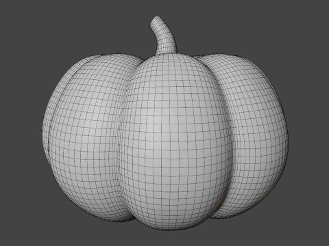 Stylized Pumpkin 3D Model