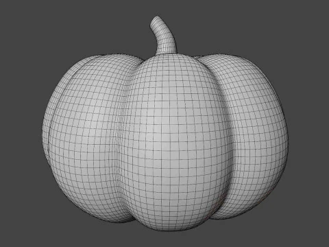 Stylized Pumpkin 3D Model