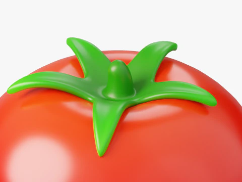 Tomate stylis&eacute;e Modèle 3D