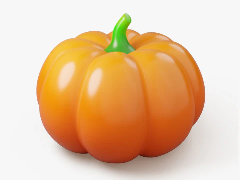 Stylized Vegetable Pack 3D Model