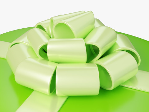 Oval Stylized Gift Box Modelo 3D