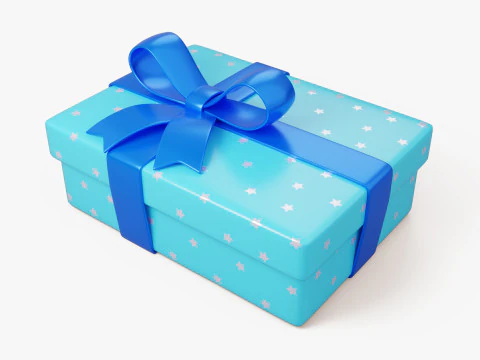 Stylized Gift Box Pack 3D Model