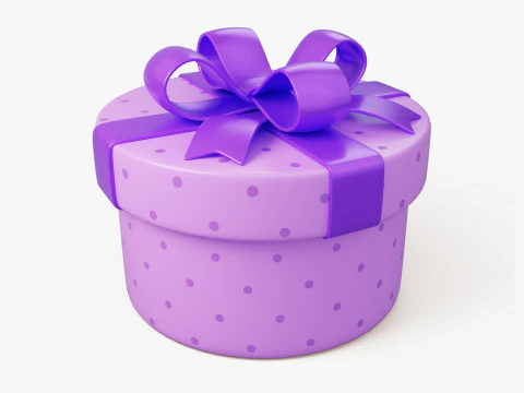 Stylized Gift Box Pack 3D Model