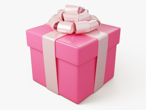 Stylized Gift Box Pack Modelo 3D