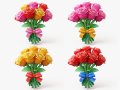 Stylized Rose Bouquet Pack Modelo 3D