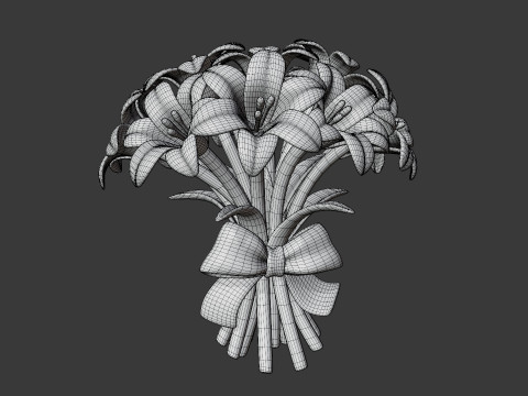 Stylized Flower Bouquet Pack Modelo 3D