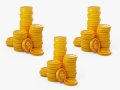 Stylized Coin Stack Modelo 3D
