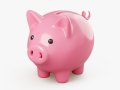 Stylized Piggy Bank Modelo 3D