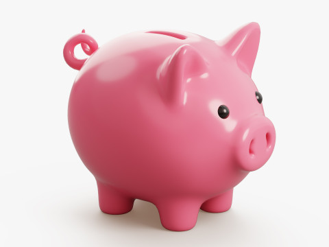 Stylized Piggy Bank Modelo 3D