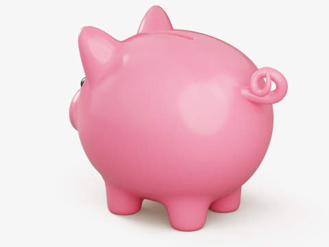 Stylized Piggy Bank Modelo 3D