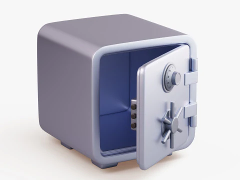 Стилизованное безопасное хранилище 3D Модель