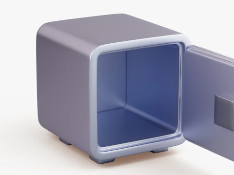 Стилизованное безопасное хранилище 3D Модель