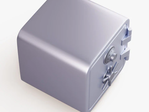 Стилизованное безопасное хранилище 3D Модель