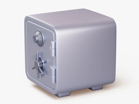 Стилизованное безопасное хранилище 3D Модель