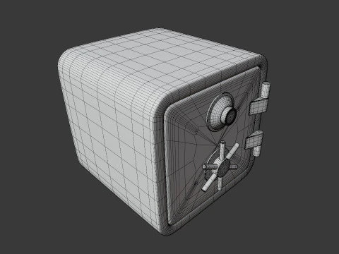 Стилизованное безопасное хранилище 3D Модель