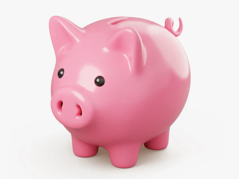 Stylized Money Icons 3D Collection 3D Model
