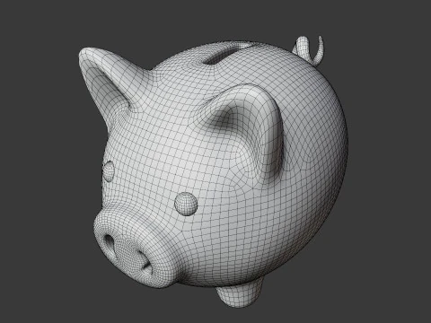 Stylized Money Icons 3D Collection 3D Model