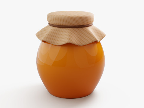 Stylized Honey Jar 3D Модель