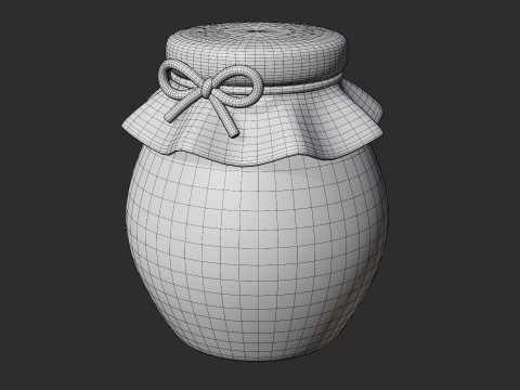 Stylized Honey Jar 3D Модель