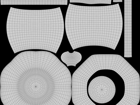 Pote de mel estilizado Modelo 3D