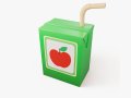 Stylized Juice Box Modello 3D