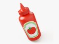 Stylized Ketchup Bottle Modello 3D