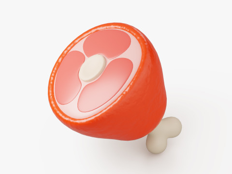 Stylized Meat Cut 3D 模型