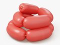 Stylized Sausages Modello 3D