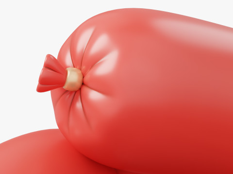 Stylized Sausages Modello 3D