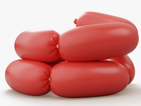 Stylized Sausages Modello 3D