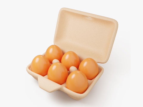 Stylized Common Food Pack Modello 3D