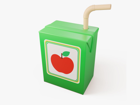 Stylized Common Food Pack Modello 3D