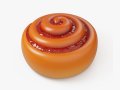 Cinnamon Roll with Jam 3D Model
