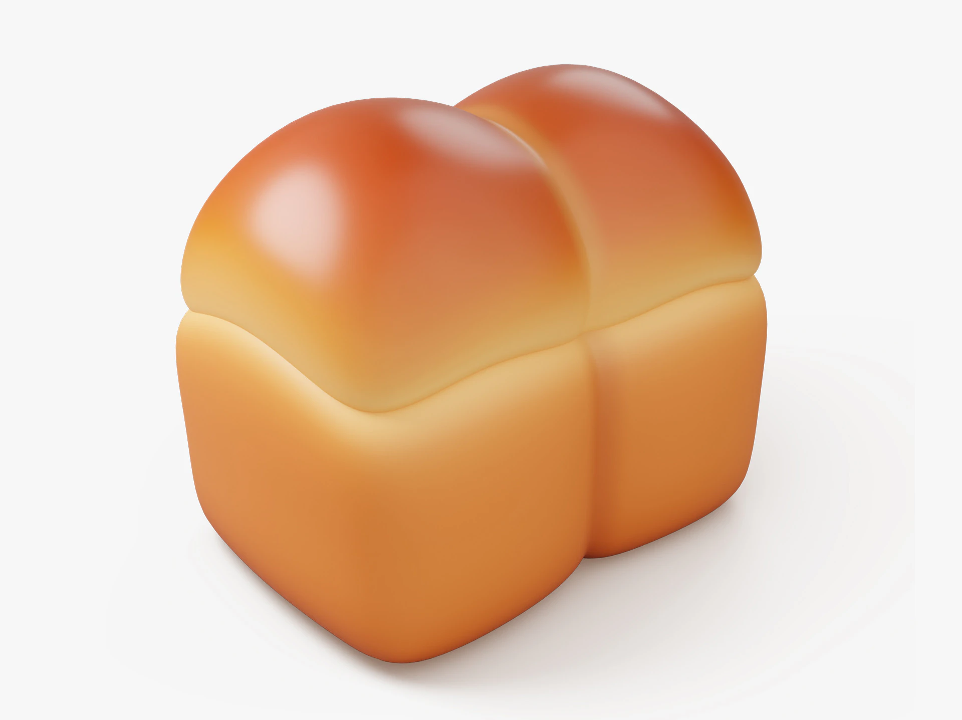 Pagnotta Di Pane Quadrato Morbido Modello 3D .c4d .max .obj .3ds .fbx .stl .blend 