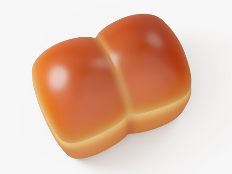 Soft Square Bread Loaf Modèle 3D