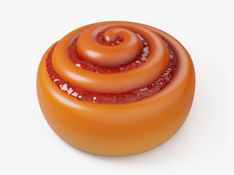 Bakery Bread and Bun 3D Icon Set 3D Model