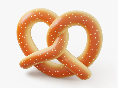 Bakery Bread and Bun 3D Icon Set 3D Model