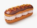 Chocolate Eclair Pastry 3D 모델
