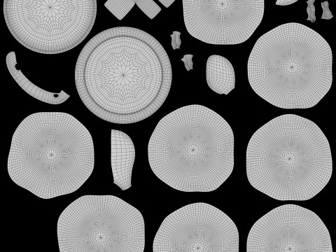 Pancake Stack with Syrup 3D Model