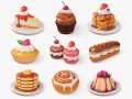 Sweet Dessert Pack 3D Model