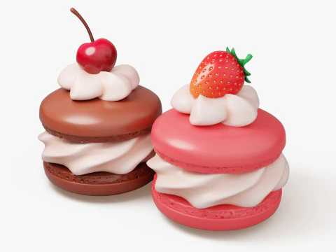 Sweet Dessert Pack 3D Model