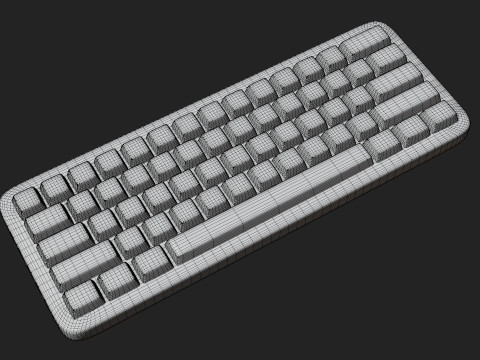 Computer Keyboard 3D Modell