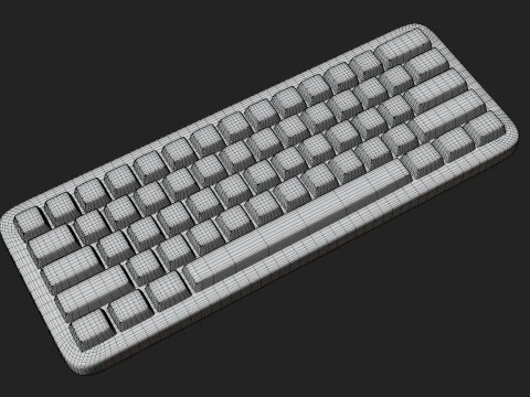 Компьютерная клавиатура 3D Модель