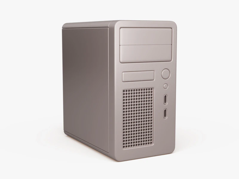 Computertoren 3D Model .c4d .max .obj .3ds .fbx .stl .blend 