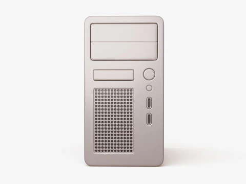 Computertoren 3D Model