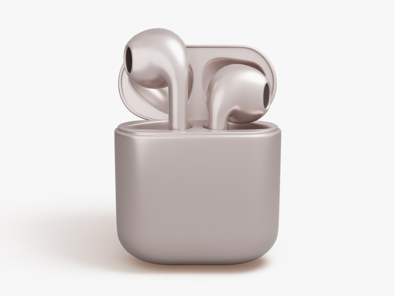 Wireless Earbuds 3D 모델 .c4d .max .obj .3ds .fbx .stl .blend 