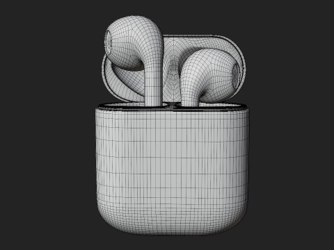 Wireless Earbuds 3D 모델