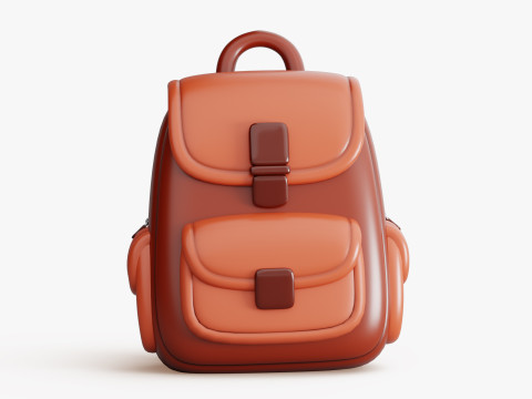 Cartoon Backpack 3D 模型
