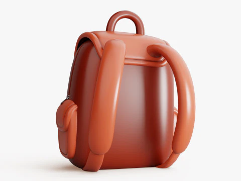 Cartoon Backpack 3D Model